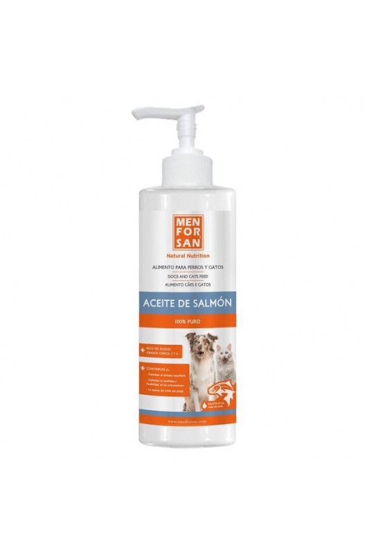 Aceite de Salmón 500ml Menforzan - Omega 3 para la Salud de tu Perro