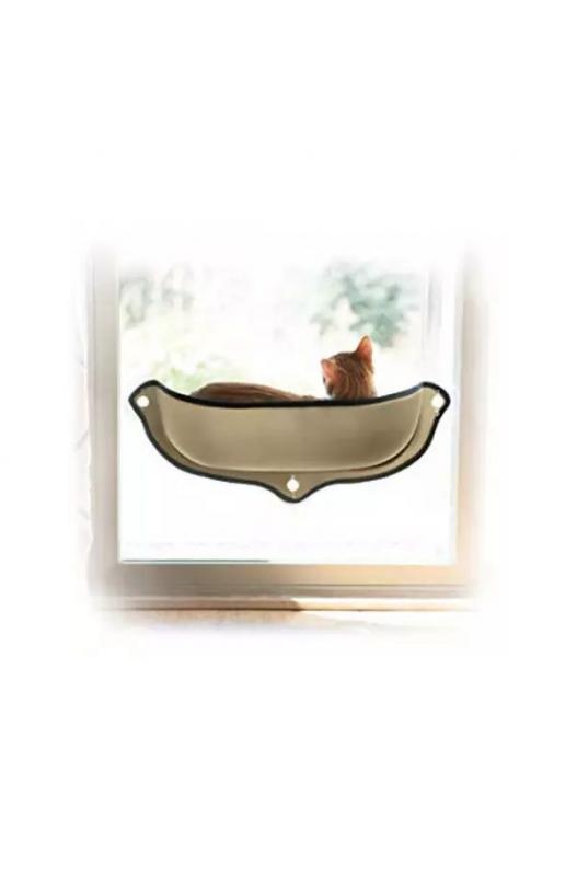 Cama Ventosa para Gatos Gris Perla - Descanso en la Ventana